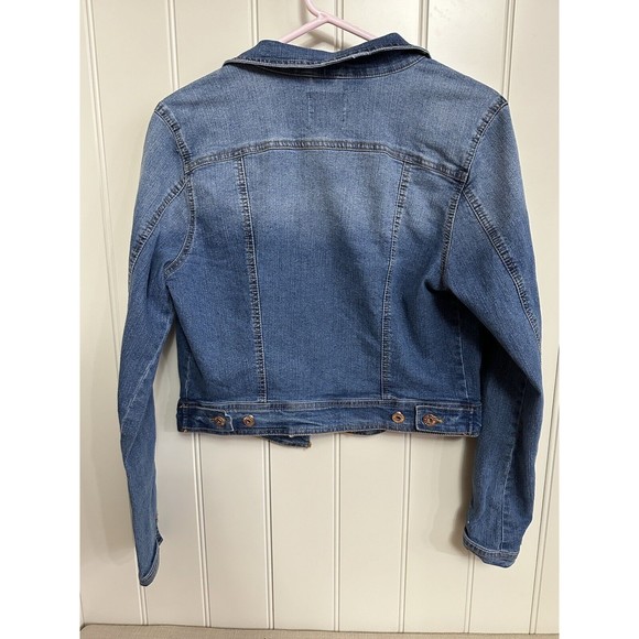 Love‎ Tree Denim Button Up Jacket Sz Medium - Picture 5 of 6